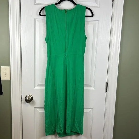 NWT Lilly Pulitzer Odella V neck midi dress Brazilian green sz 12 - Picture 7 of 8